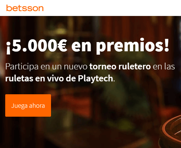 torneo ruleta Betsson