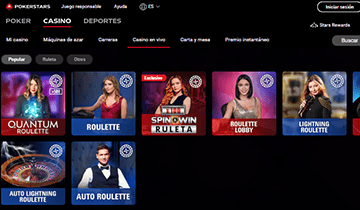 pokerstars casino en vivo
