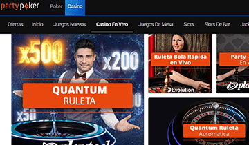 partypoker casino en vivo