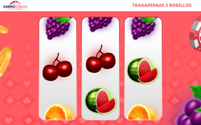 Tragaperras de 3 rodillos