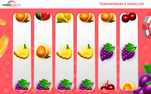 Tragaperras de 6 rodillos