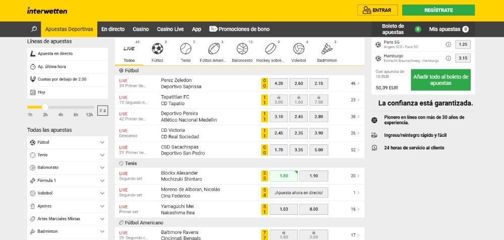 Interwetten Apuestas