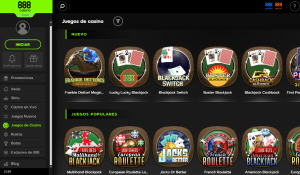 888 juegos de casino online