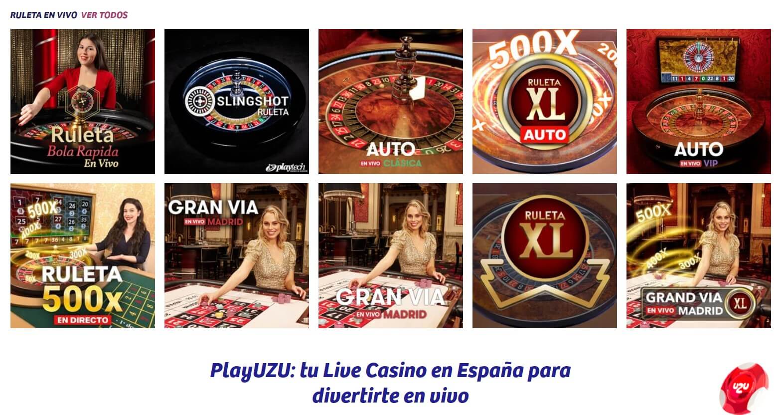 Casino en vivo de PlayUZU