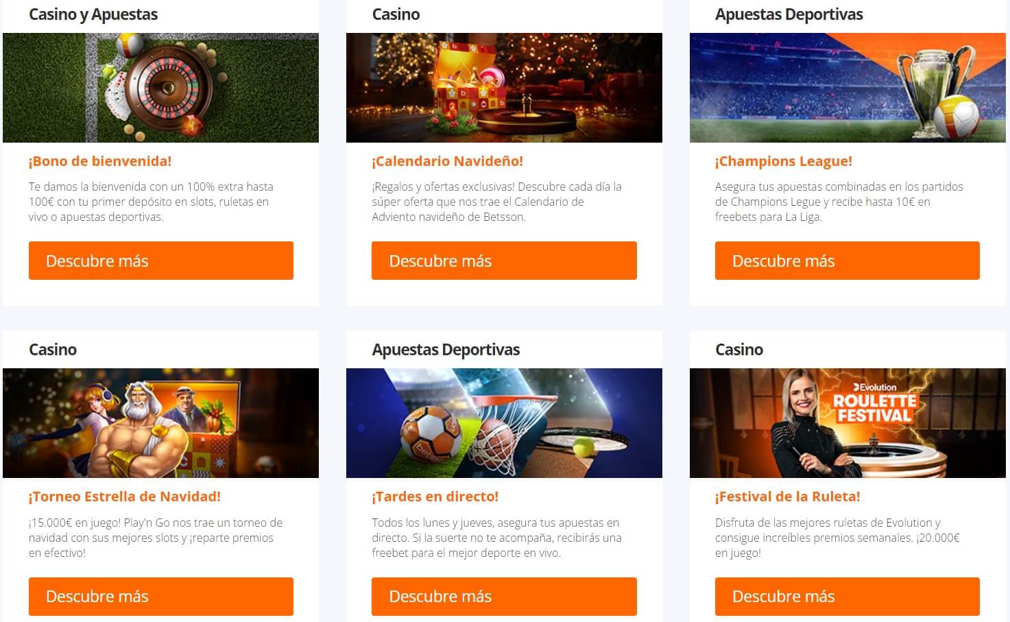 Promociones Betson Casino