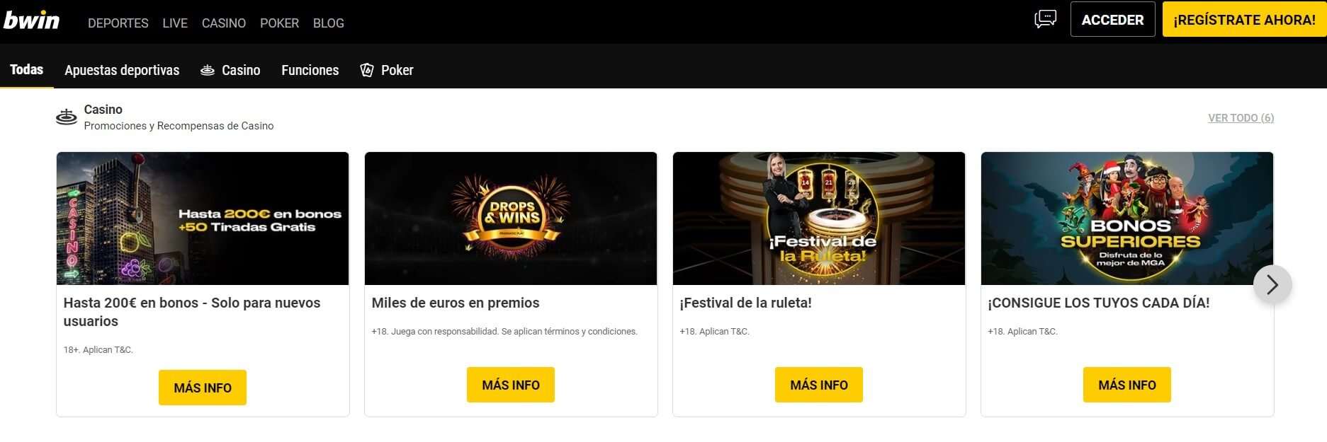 Promociones Bwin
