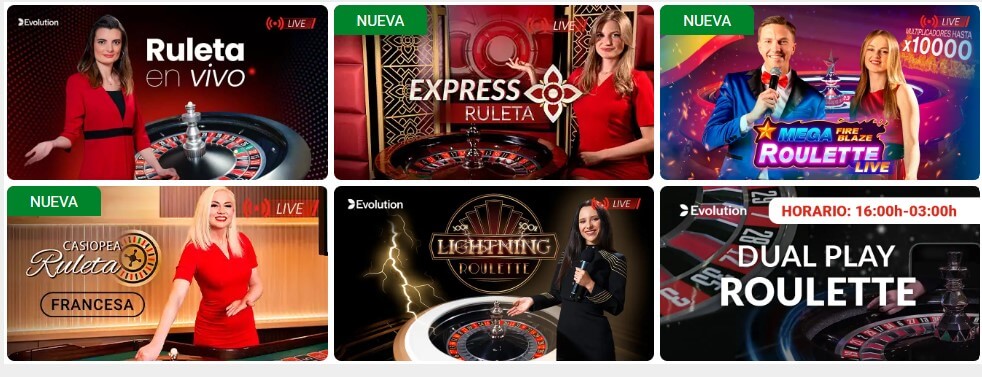 Ruleta online en vivo Jokerbet