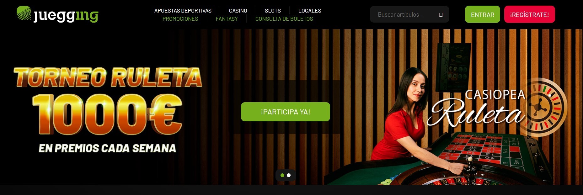 Variedad de juegos Jueggins