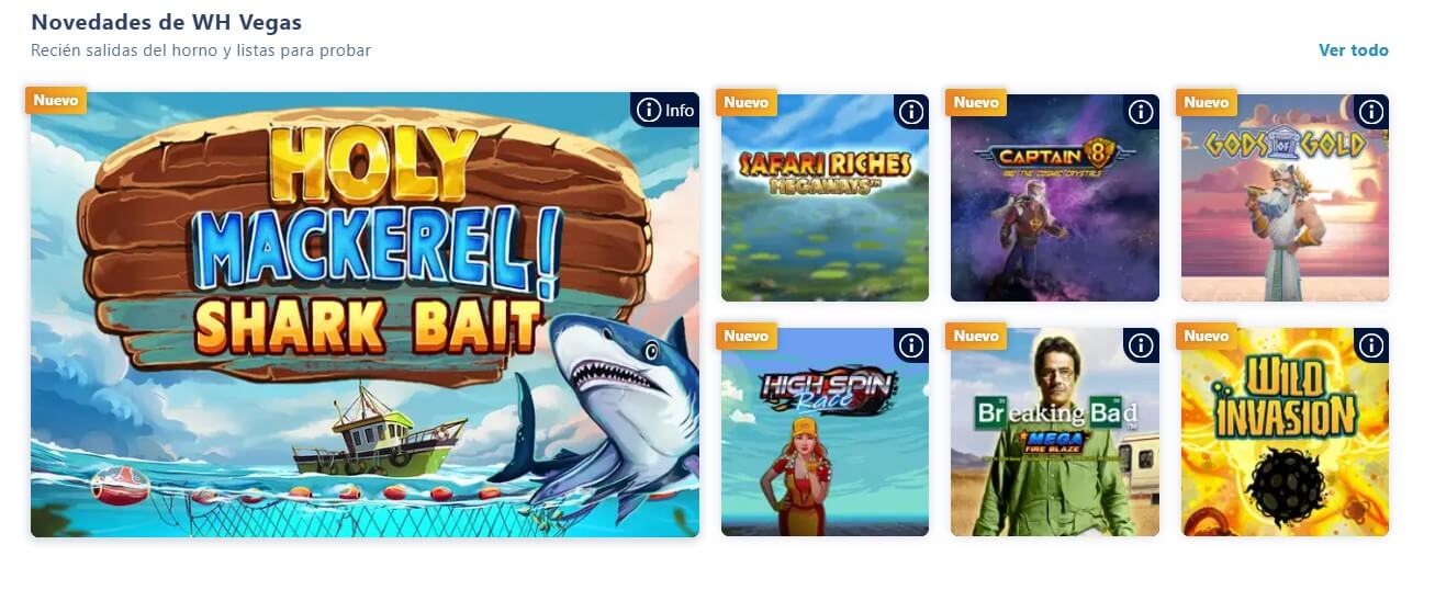 Variedad de juegos William Hill