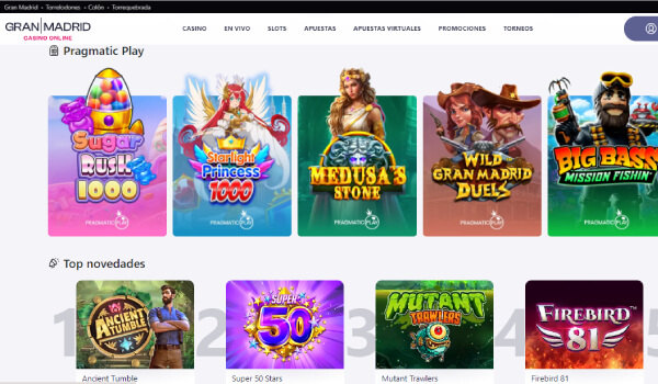 casino gran madrid juegos